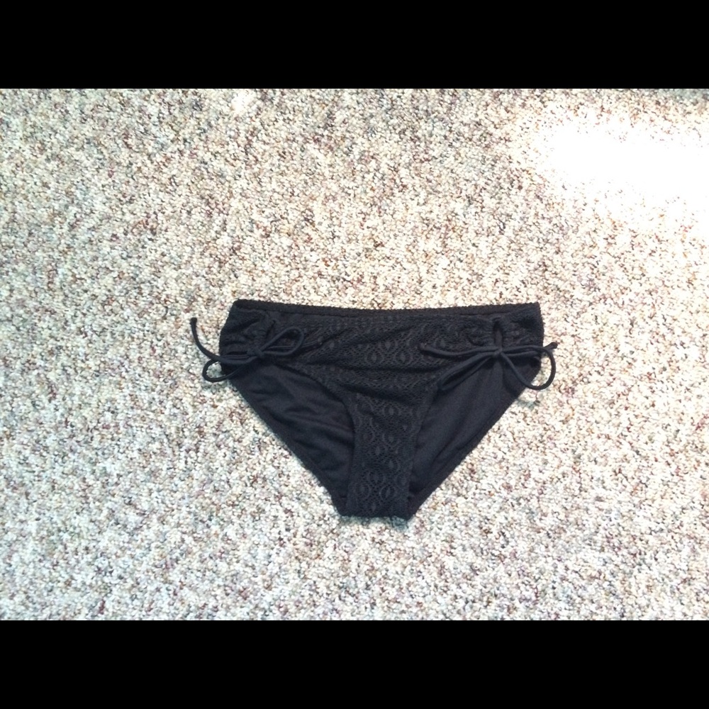 Small Black Crochet bikini Bottom